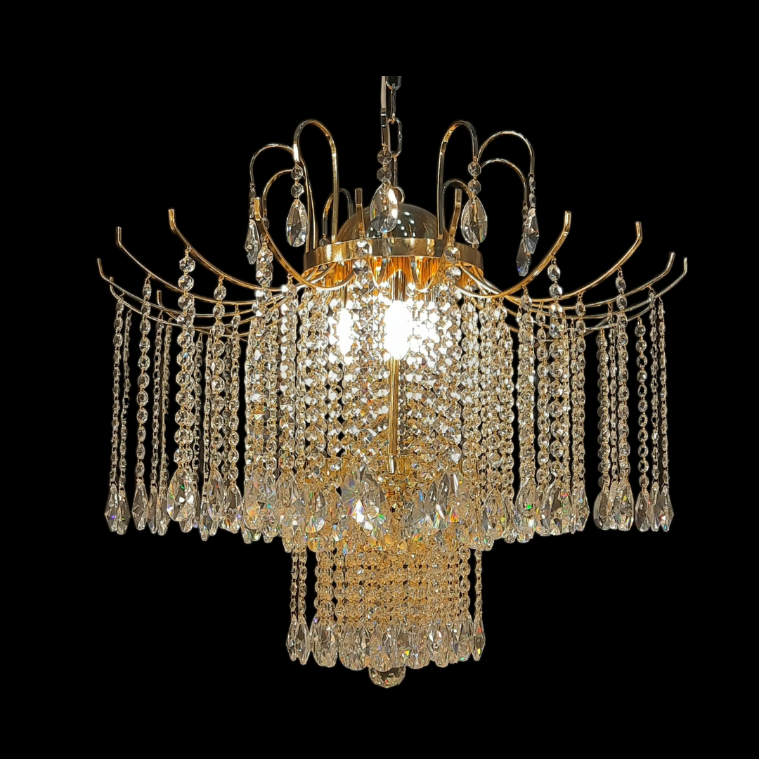 Luxury Gold 8-Light Asfour Crystal Chandelier (KC5070-8 R) – Clearance Sale