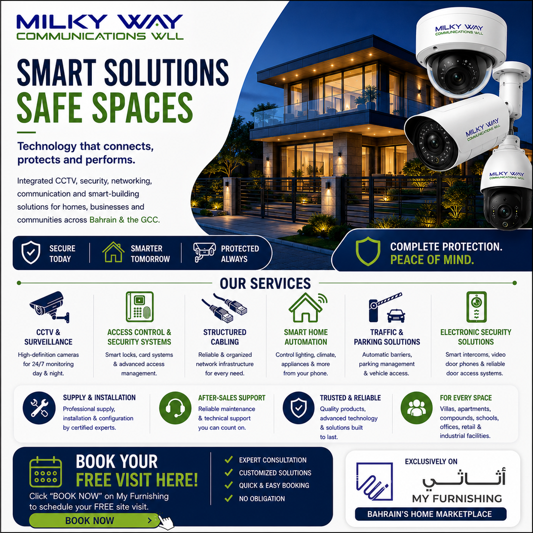 Smart Home, CCTV & Security Solutions – Milky Way Communications W.L.L.
