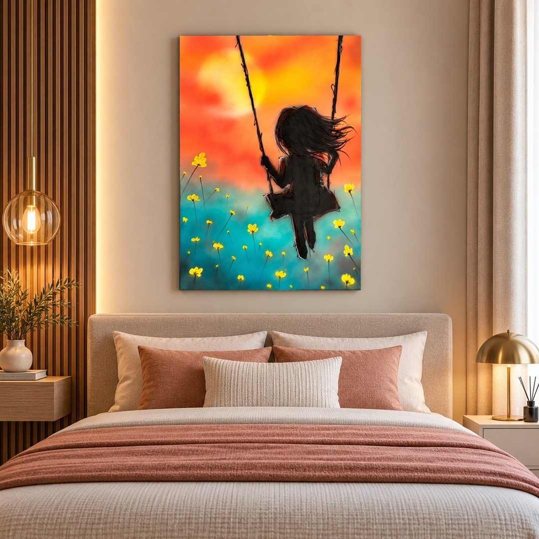 Sunset Serenity Wall Canvas Art