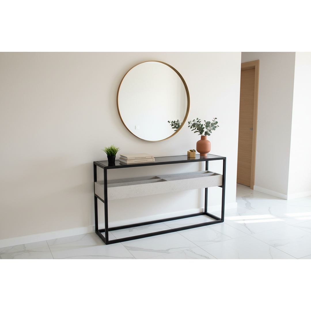 Modern Console Table with Integrated Planter Product Code FHCNT00038