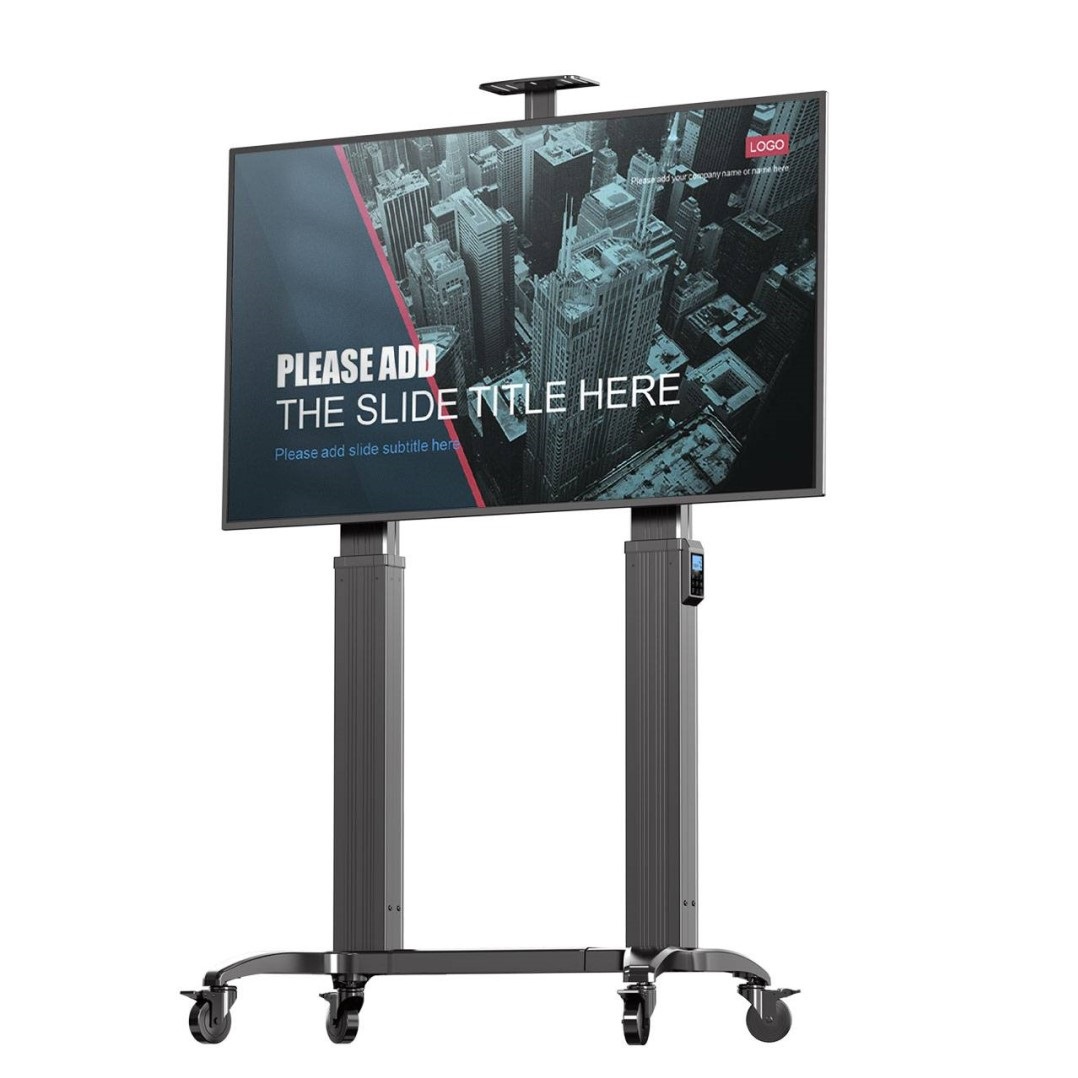 Motorized TV Display Cart -duty Carts75\"-120\"TV VESA 1000×600mm 136.4KG V150