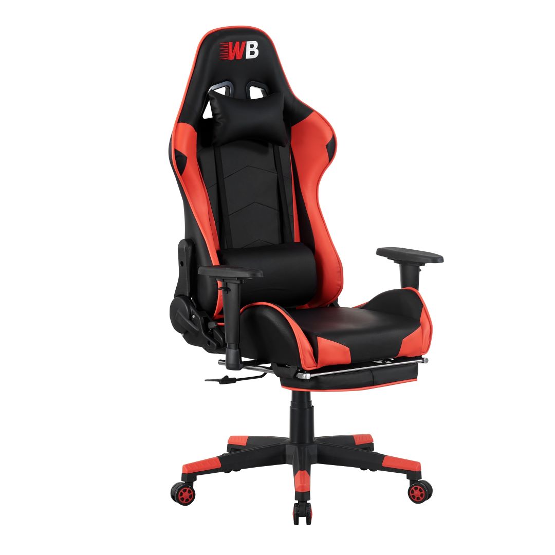 Ergonomic Racing-Style Gaming Chair with Footrest WB0132