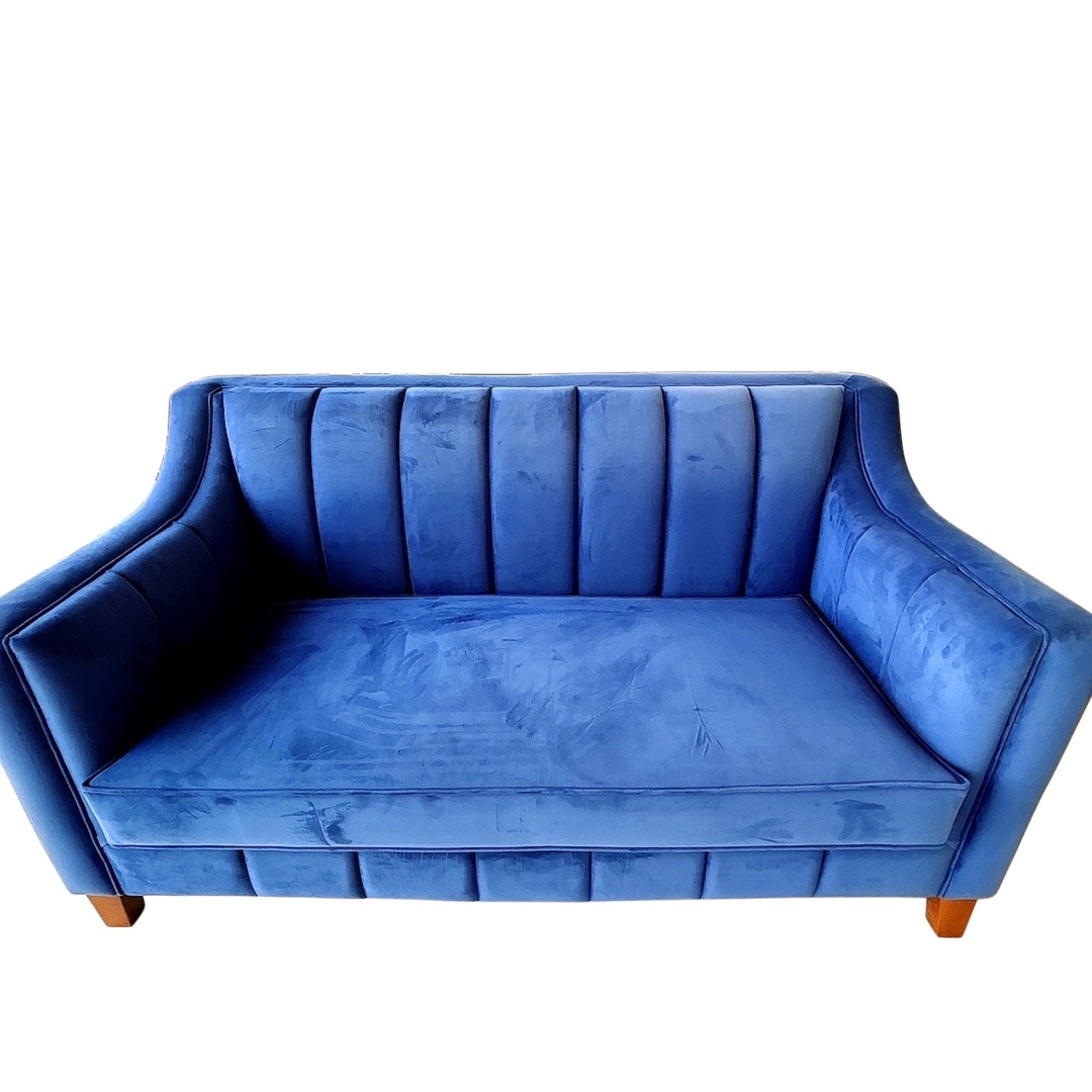 A contemporary two-seater sofa (loveseat)