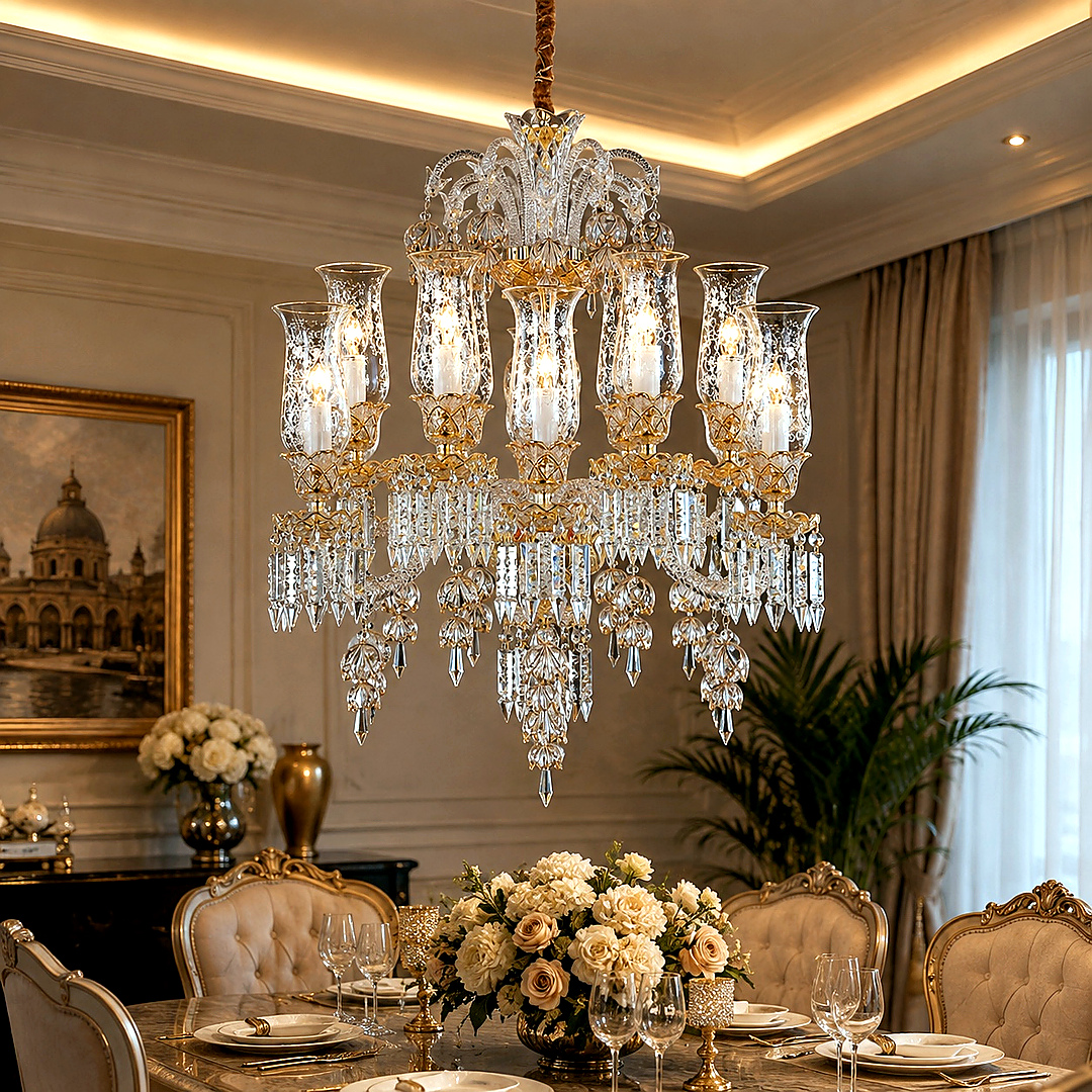 Royal 8-Light Crystal Chandelier  Product Code: 1013B-8