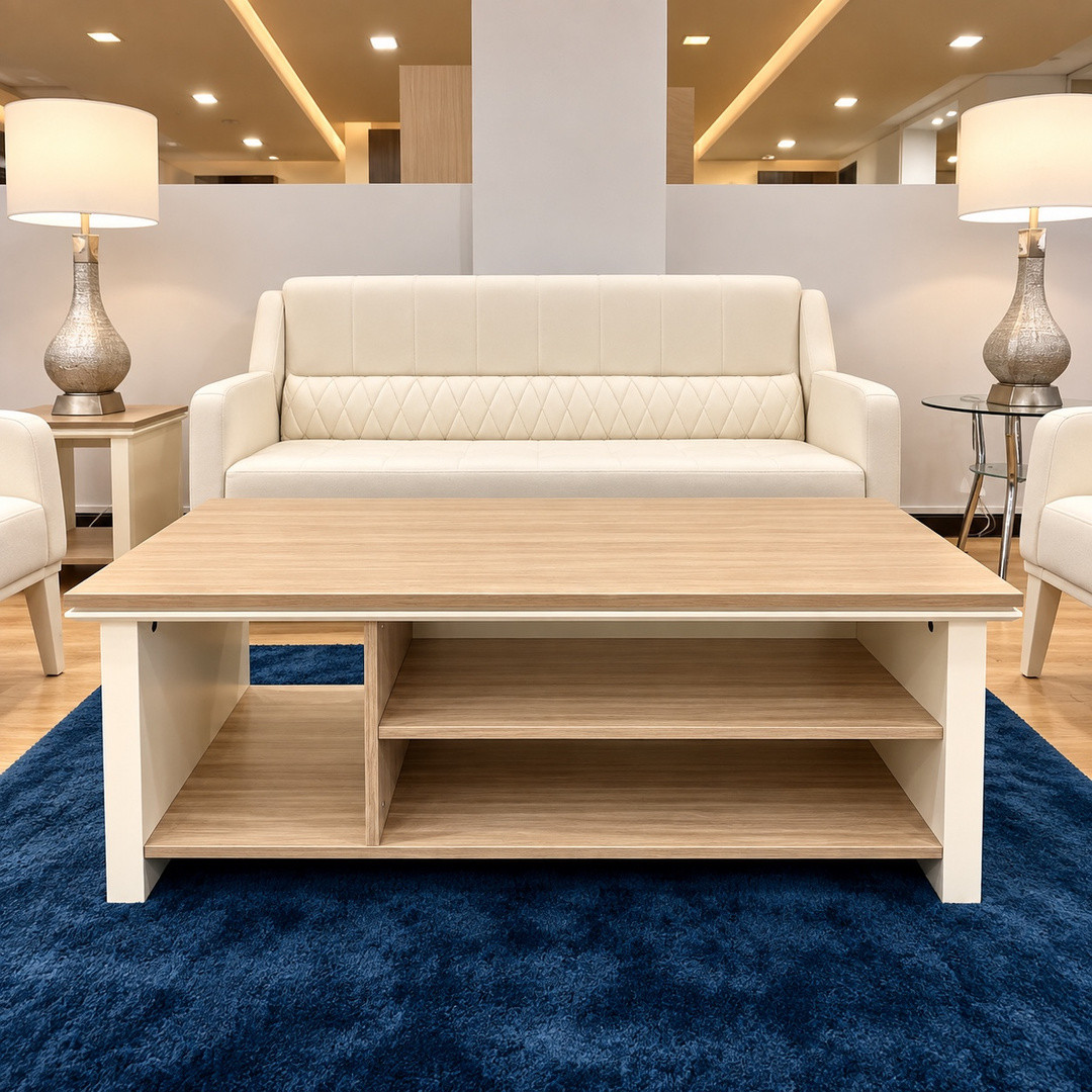 Modern Two-Tone Storage Coffee Table  Product Code: RHCT00176
