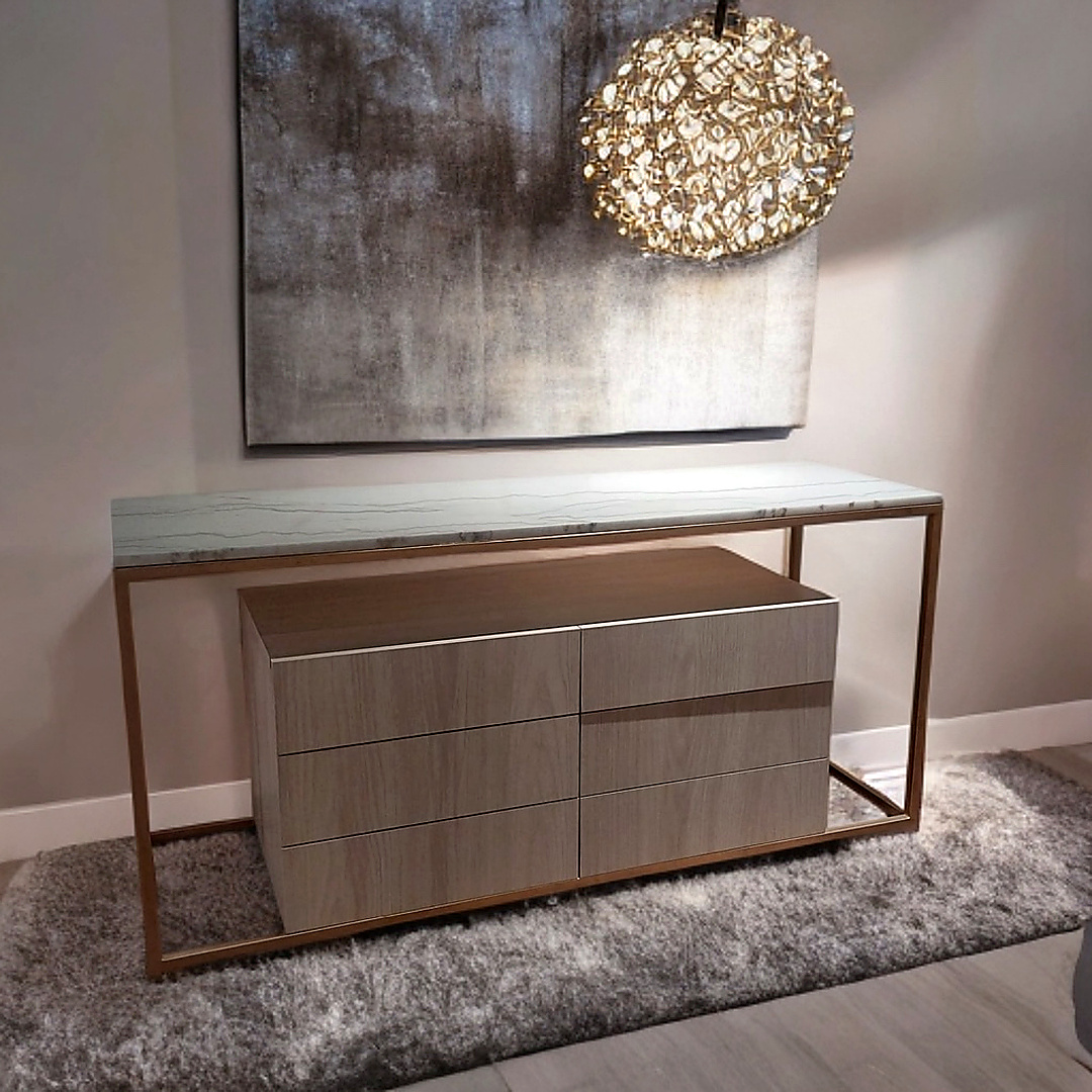 Marble Console Cabinet