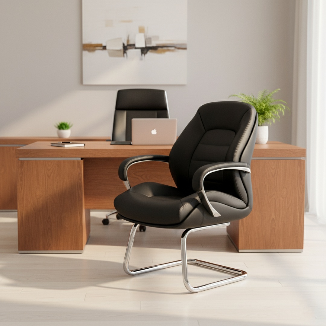 Executive Visitor PU Leather Office Chair  Product Code: ROCH00038
