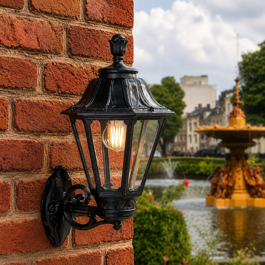 Fumagalli BISSO/RUT E26.131 Classic Outdoor Wall Lantern (E27 / LED, Black & White)