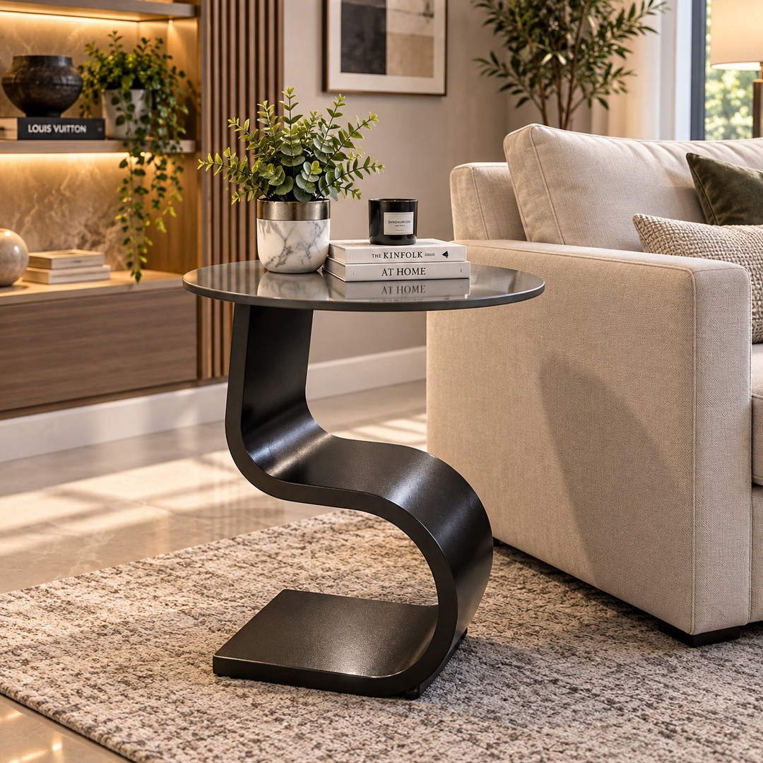 Modern S-Curve Side Table  Product Code: RHST00143